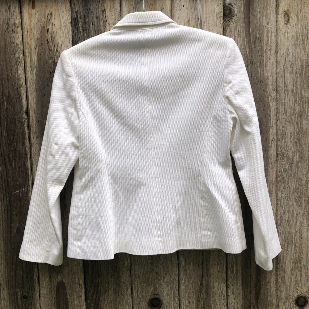 Style & Co Vintage White 90s Suit Jacket - Picture 4 of 6